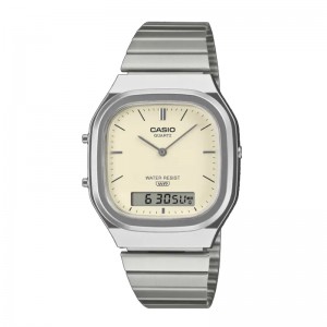 Casio AQ-240E-7A2DF Silver Ivory Vintage